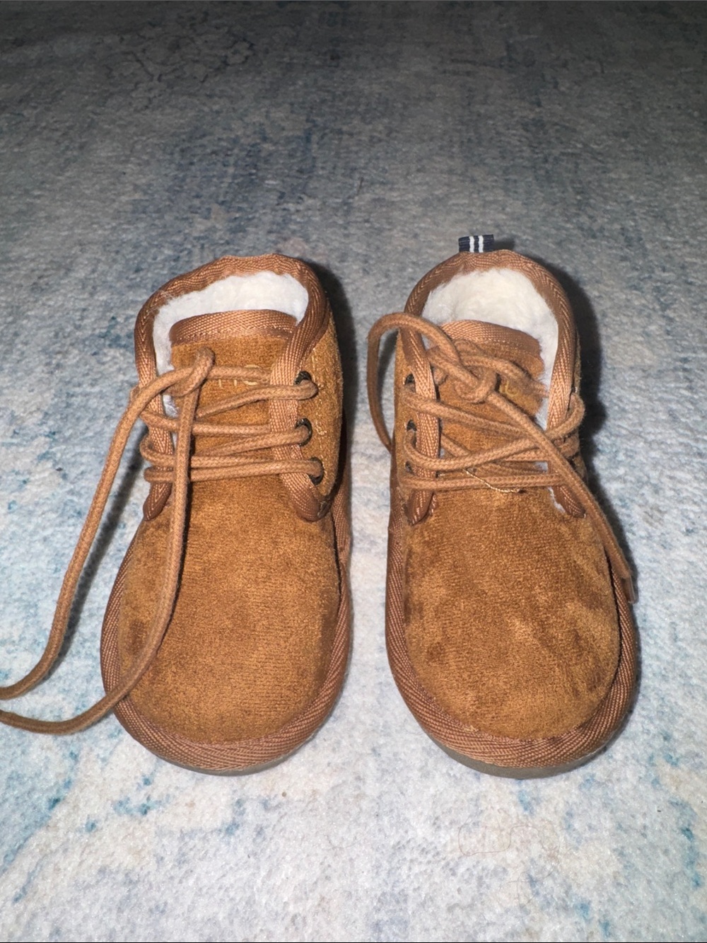 Nautica Toddler Lace-Up Faux Suede Boots - Brown